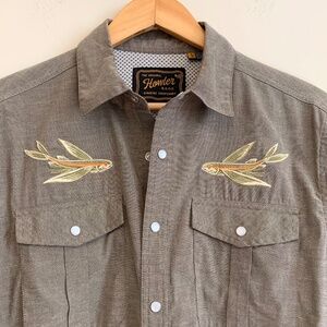 Howler Brothers Flying Fish 10th Anniversary Gaucho Snapshirt Men's Small
